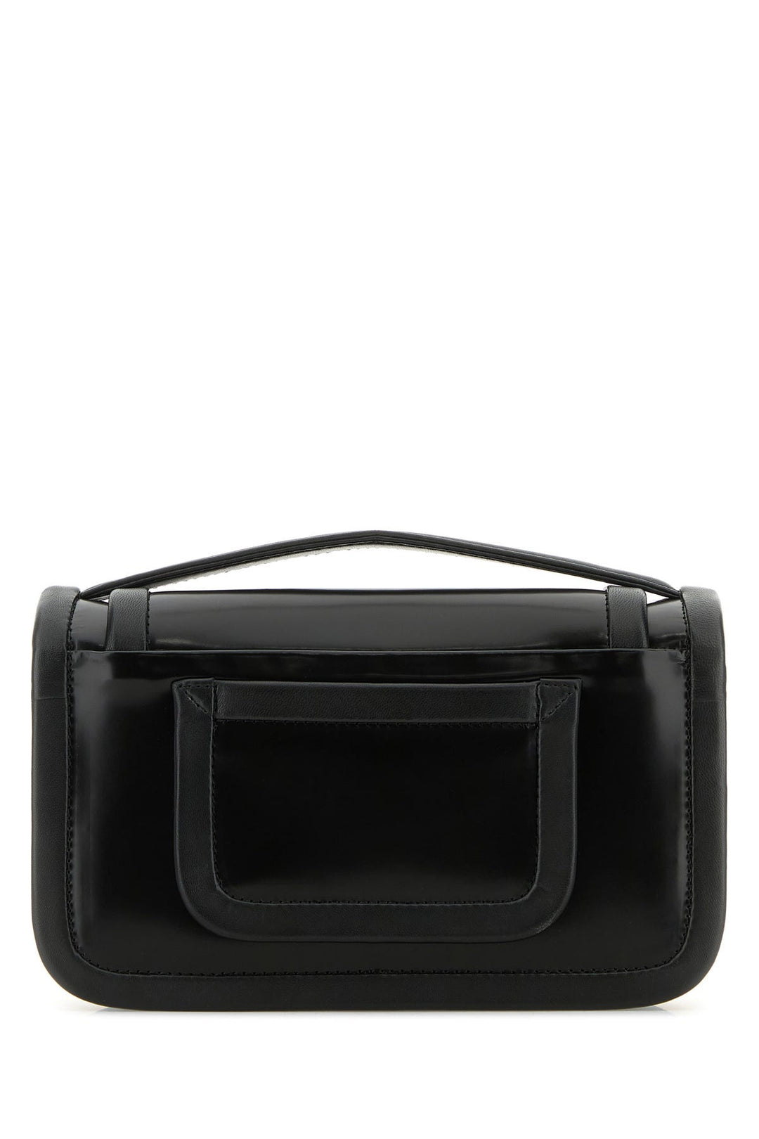 Black leather Alpha Maxi handbag