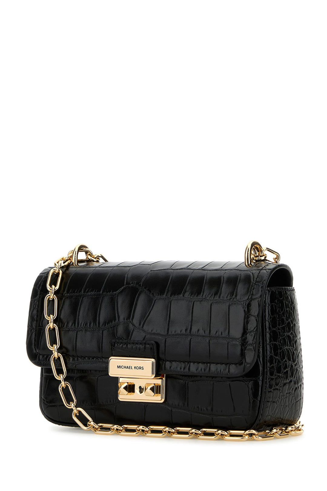 Black leather small Tribeca shoulder bag