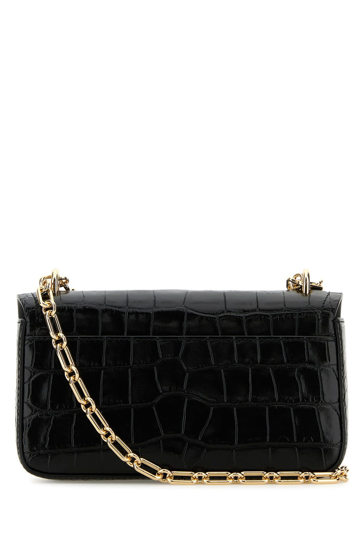 Black leather small Tribeca shoulder bag