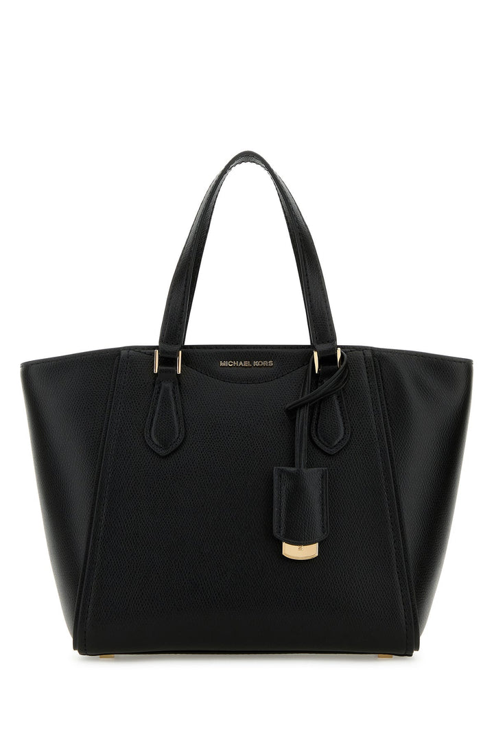 Black leather Taryn handbag