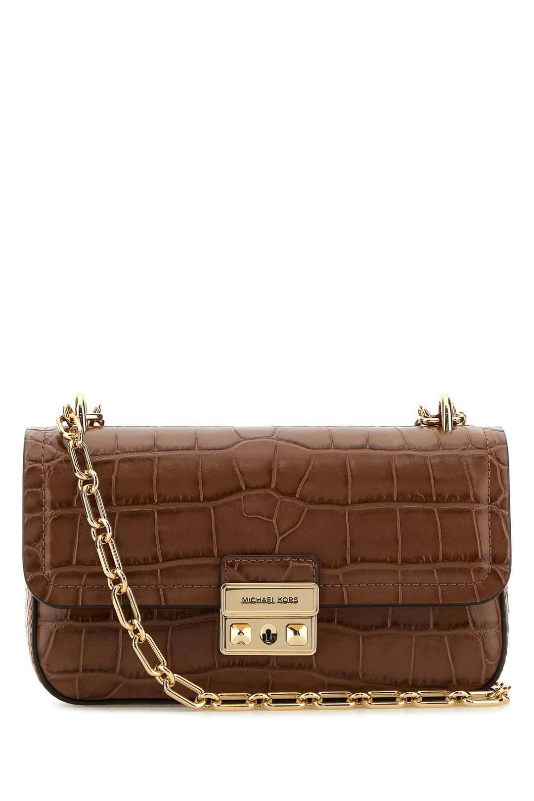 Caramel leather small Tribeca shoulder bag