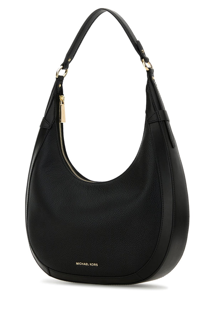 Black leather Preston shoulder bag