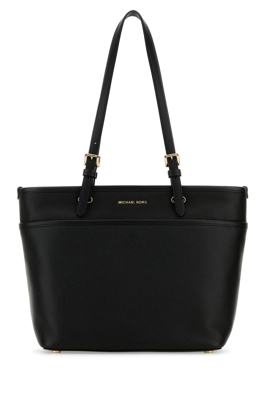 Black leather Winston shopping bag