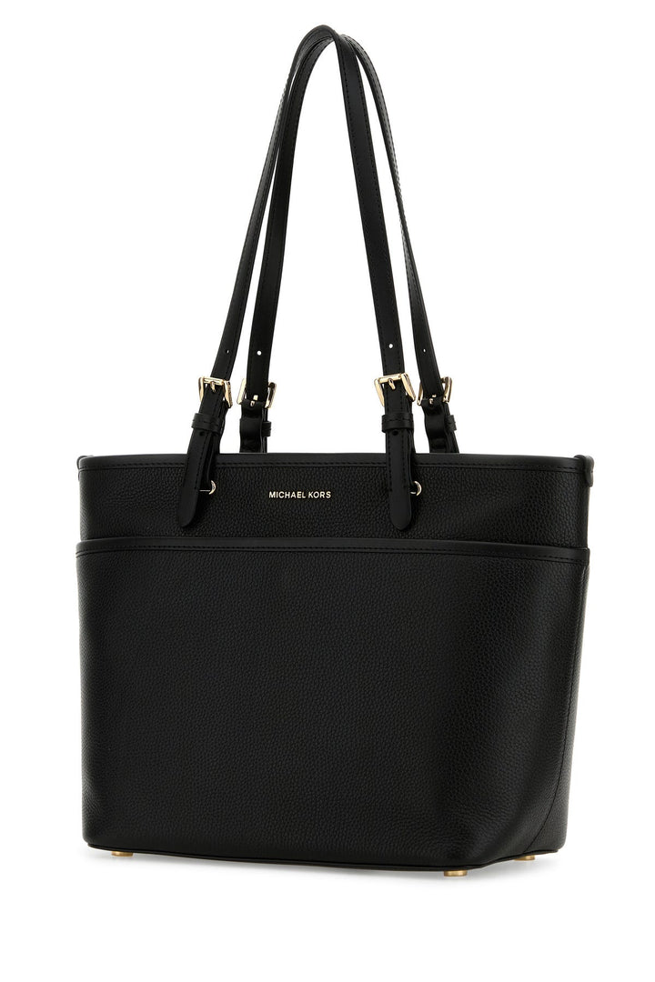 Black leather Winston shopping bag