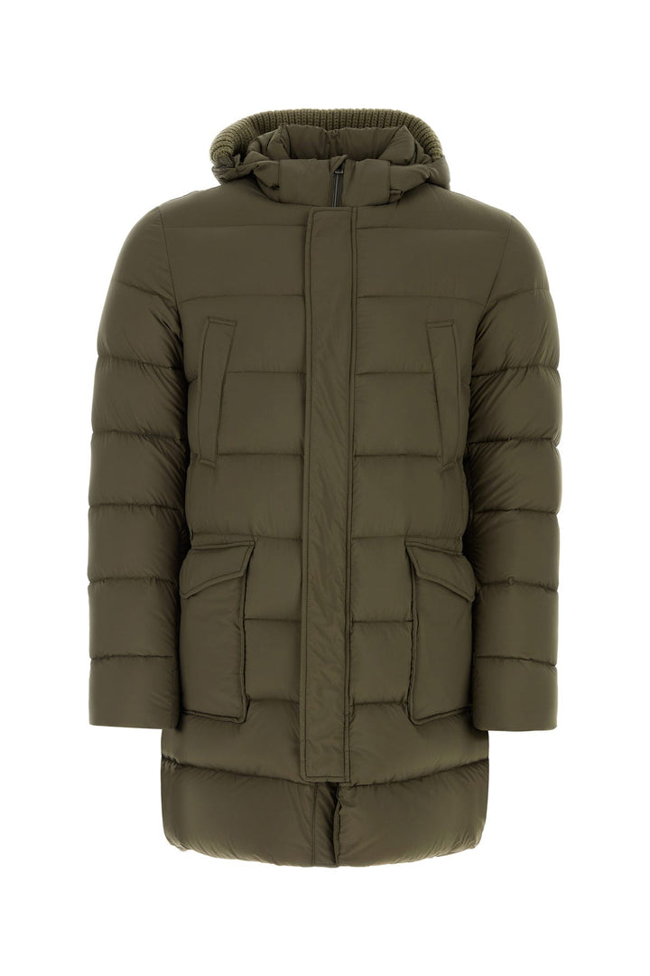 Army green nylon padded jacket