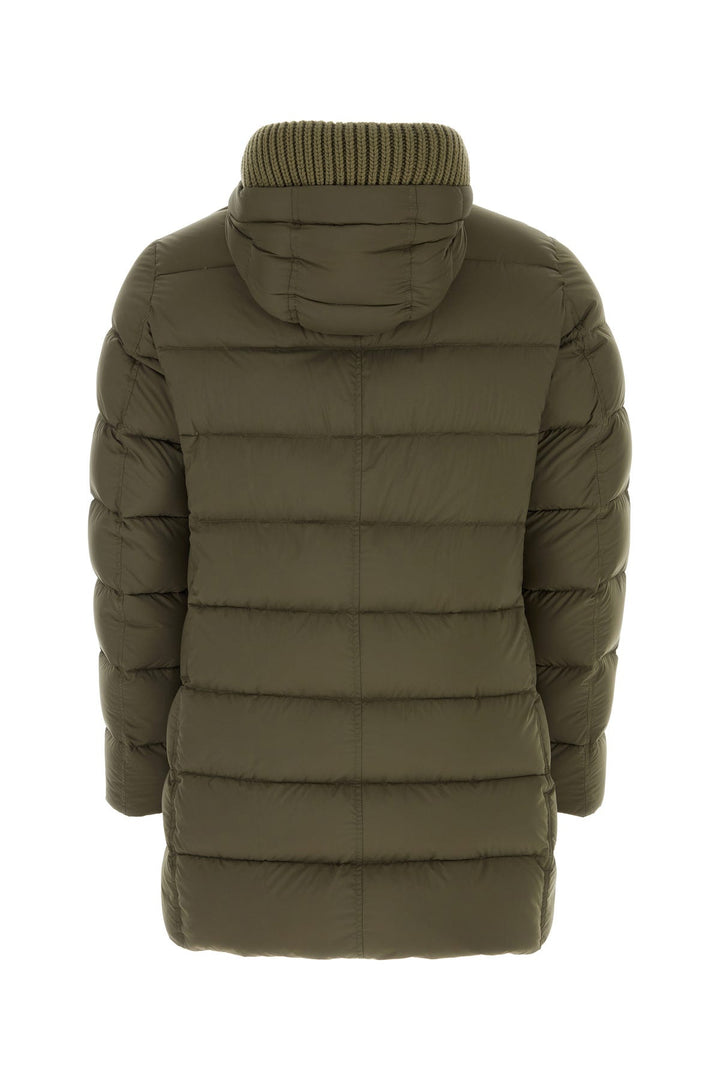 Army green nylon padded jacket