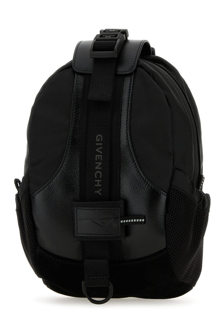 Black nylon and leather G-Trail crossbody bag