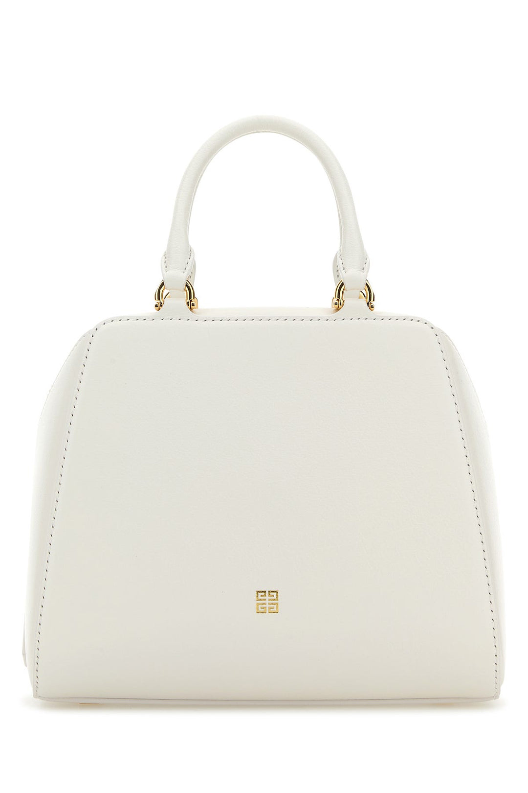 Ivory leather mini Antigona Cube handbag