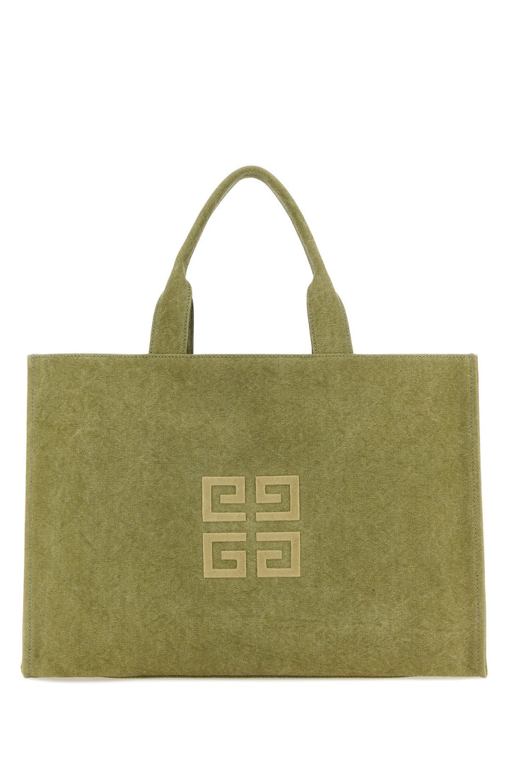 Khaki canvas Givenchy shopping bag