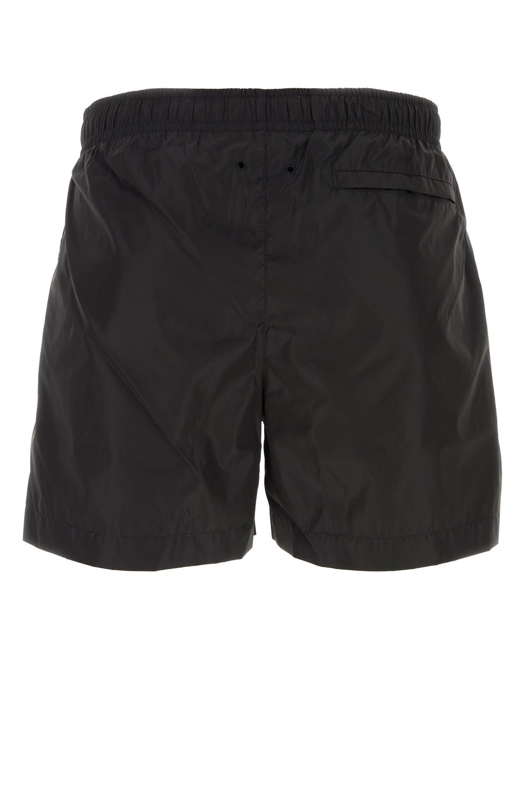 Black nylon swimming shorts