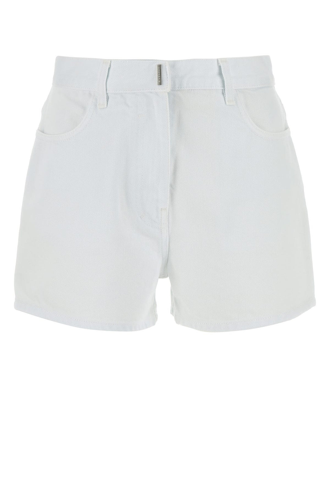 White denim shorts