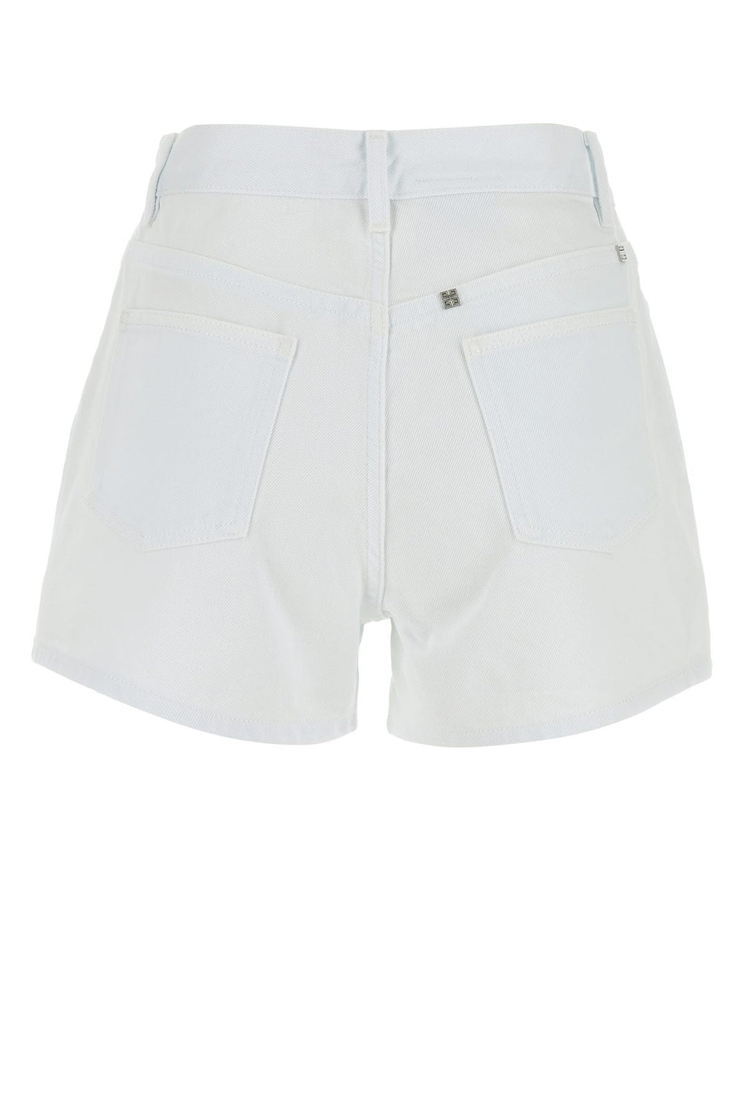 White denim shorts