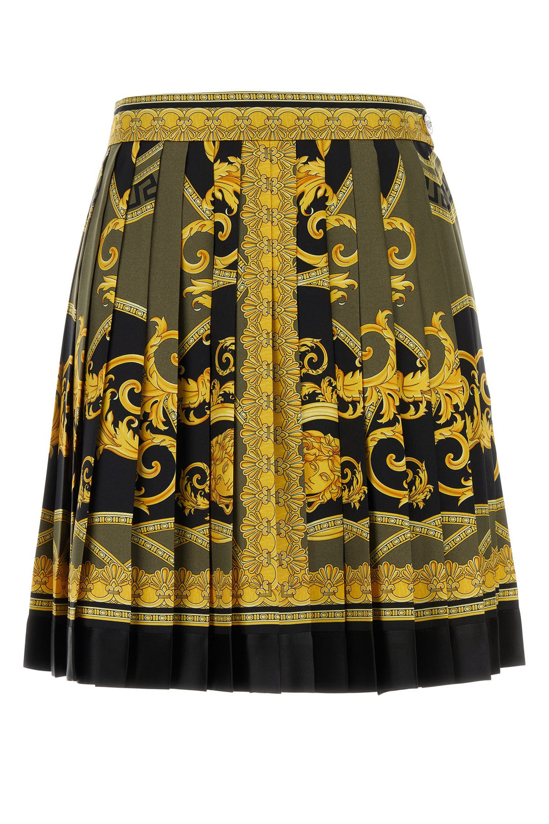 Printed silk skirt