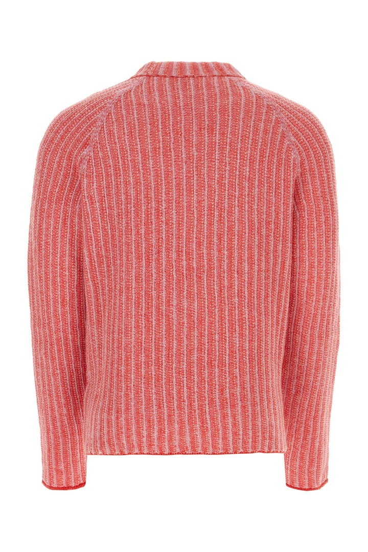 Embroidered wool blend sweater