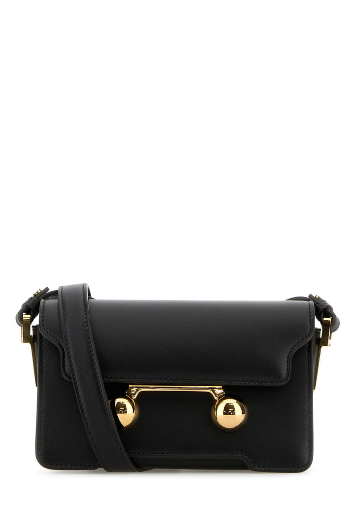 Black leather mini Trunkaroo crossbody bag