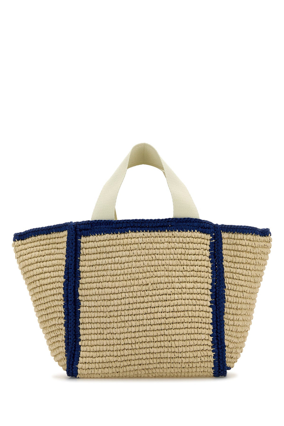 Ivory raffia shopping bag