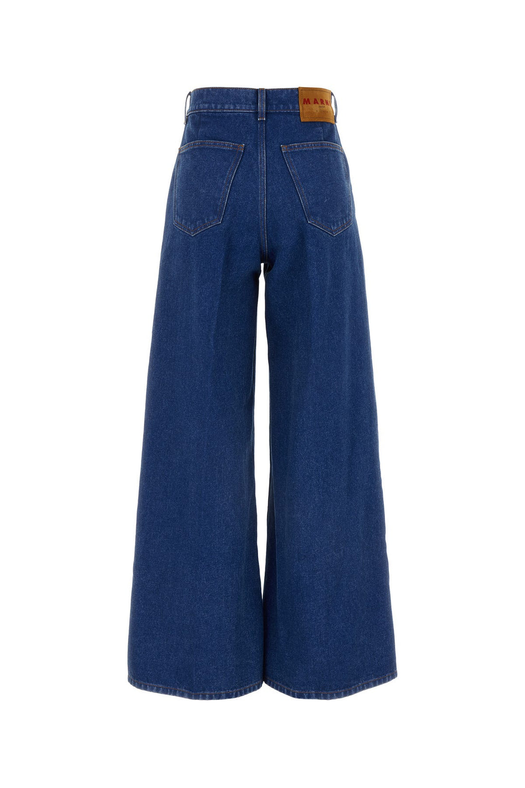 Denim wide-leg jeans