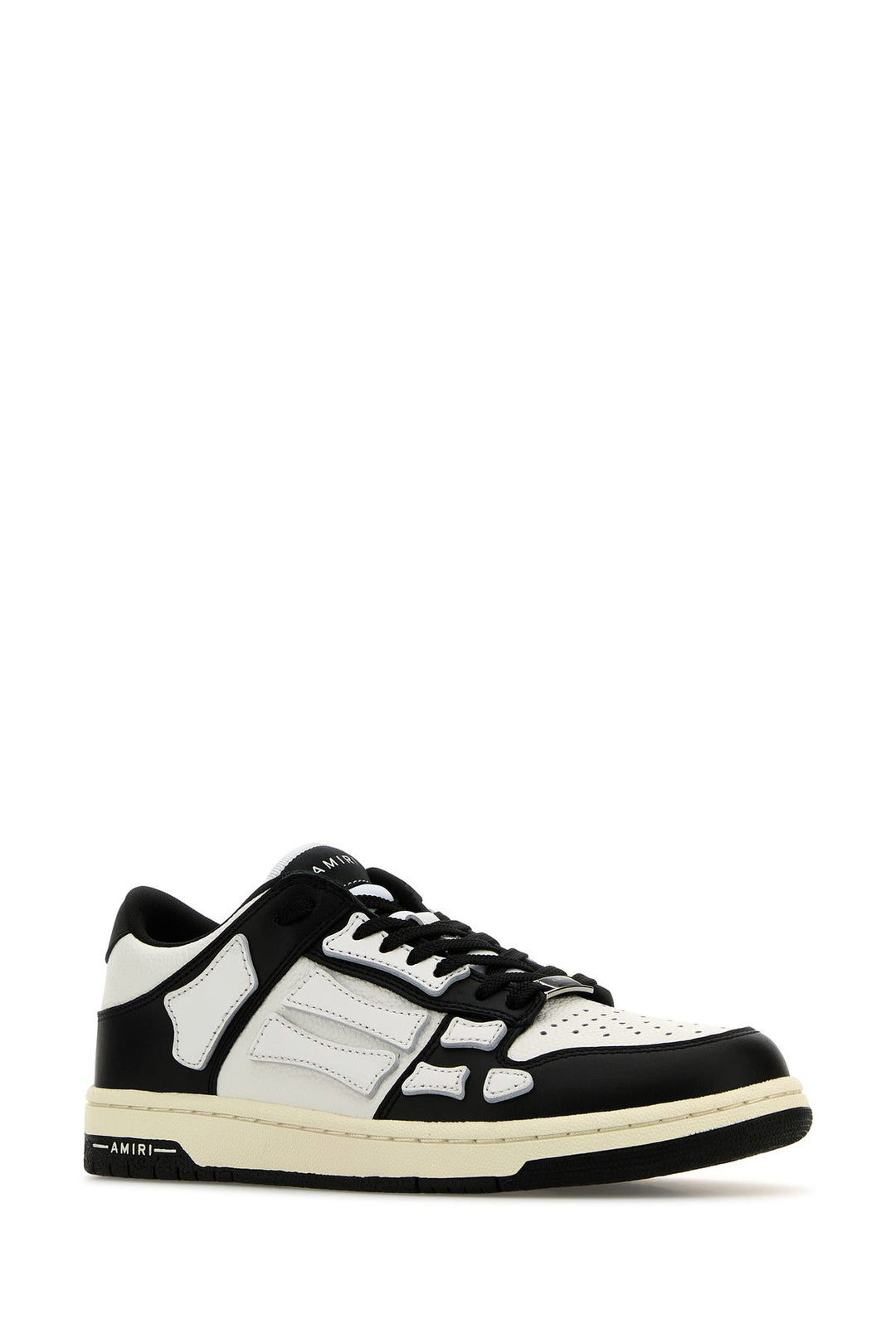 Two-tone leather Skel sneakers