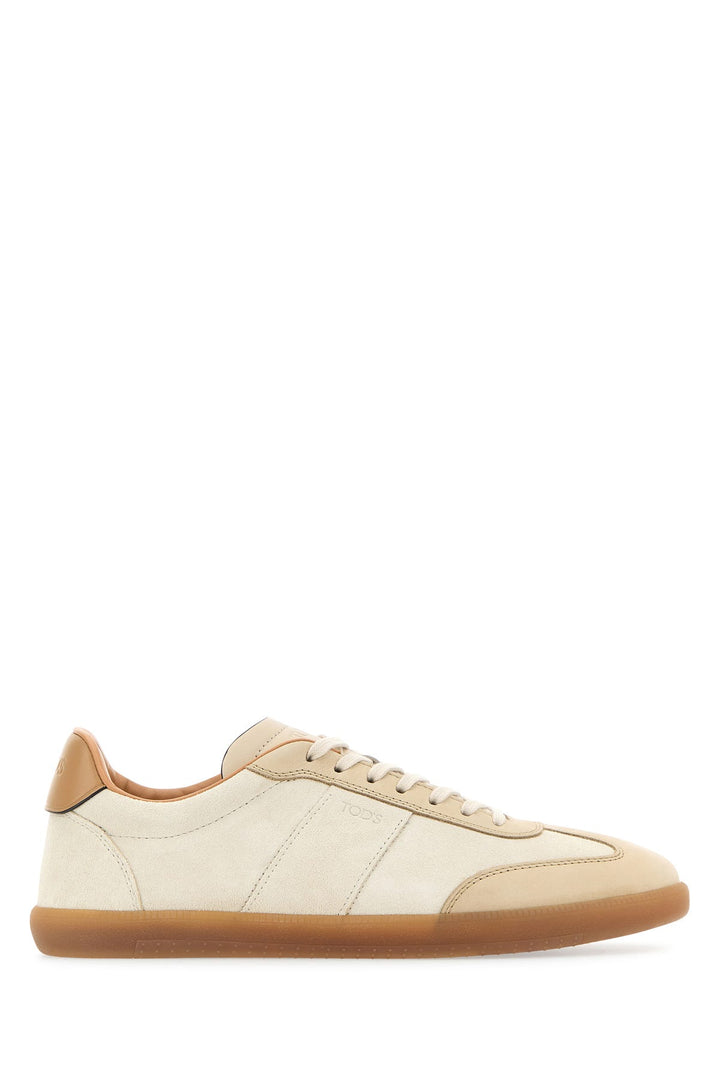 Ivory suede sneakers