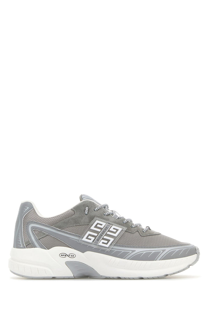 Light grey suede and mesh NFNTY-52 sneakers