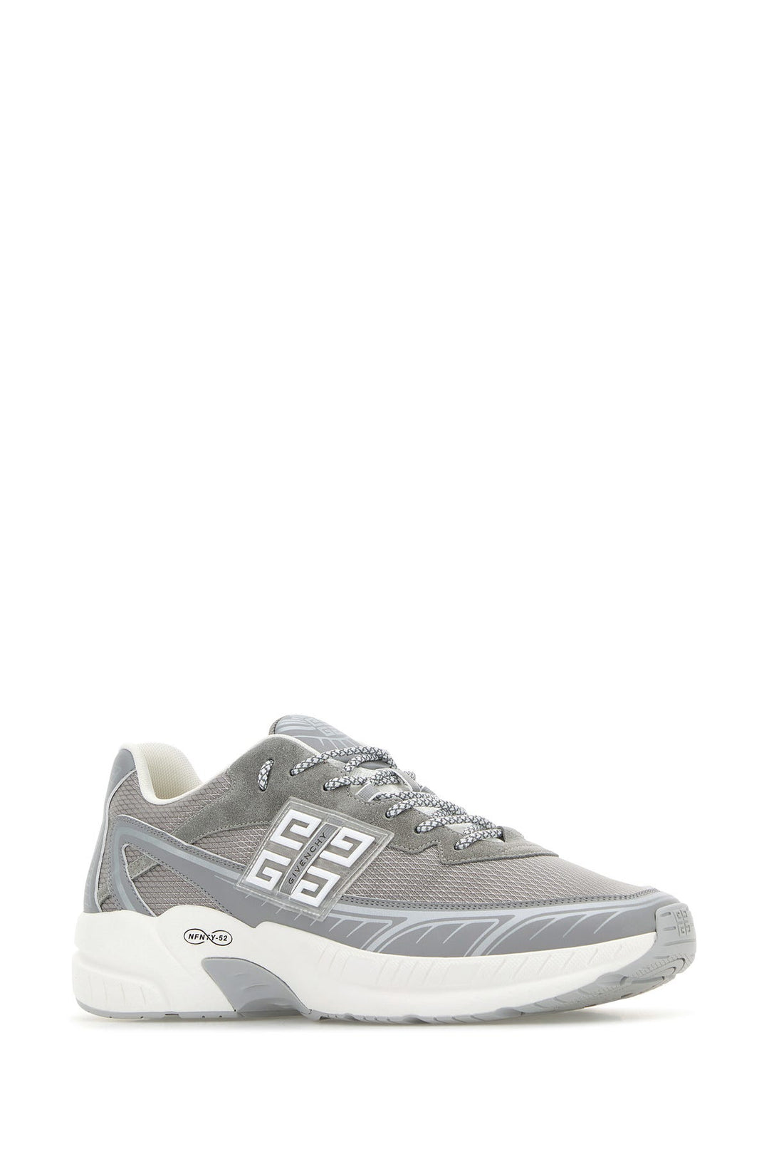 Light grey suede and mesh NFNTY-52 sneakers