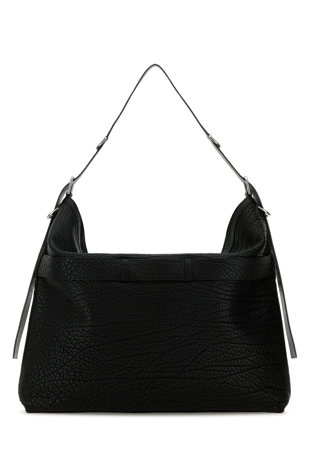 Black leather large Voyou shoulder bag