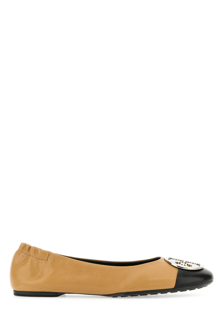 Camel nappa leather Claire ballerinas