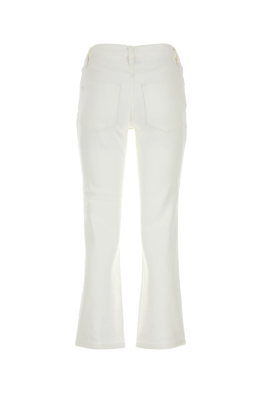 White stretch denim jeans