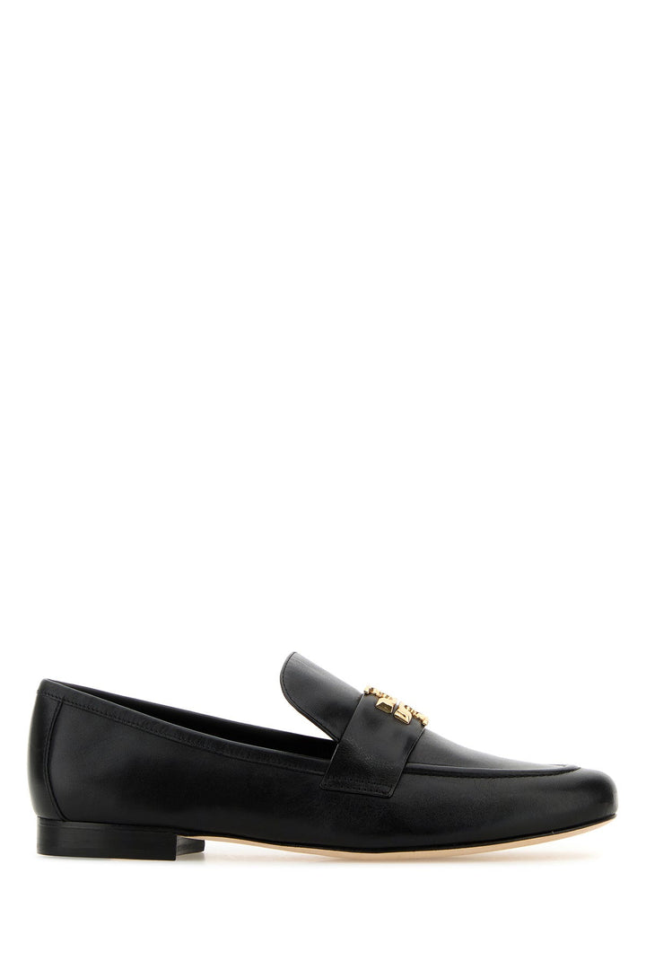 Black leather Eleanor loafers