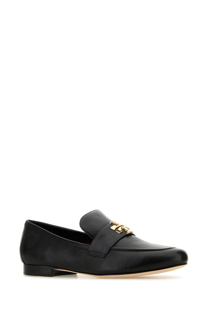 Black leather Eleanor loafers