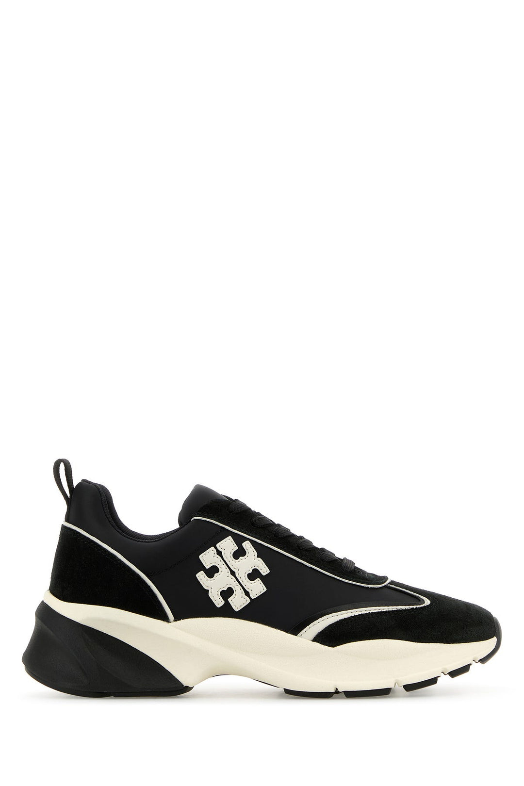 Black fabric and suede Good Luck sneakers