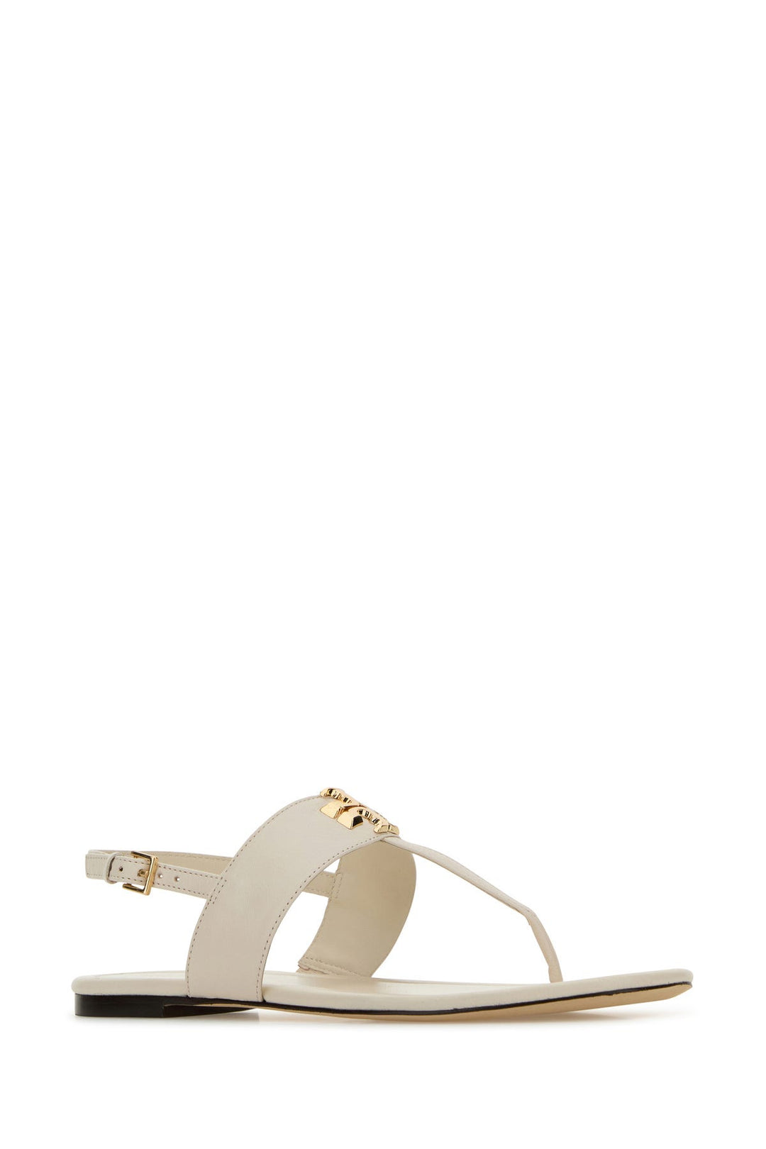 Ivory leather Eleanor thong sandals