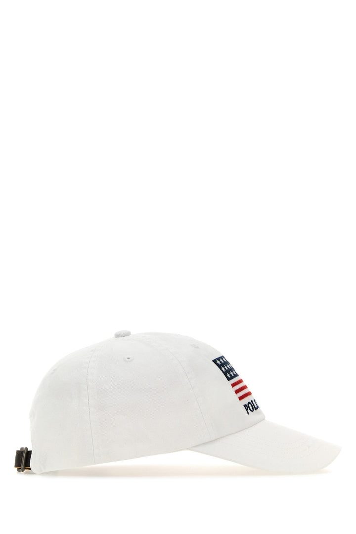 White cotton baseball cap