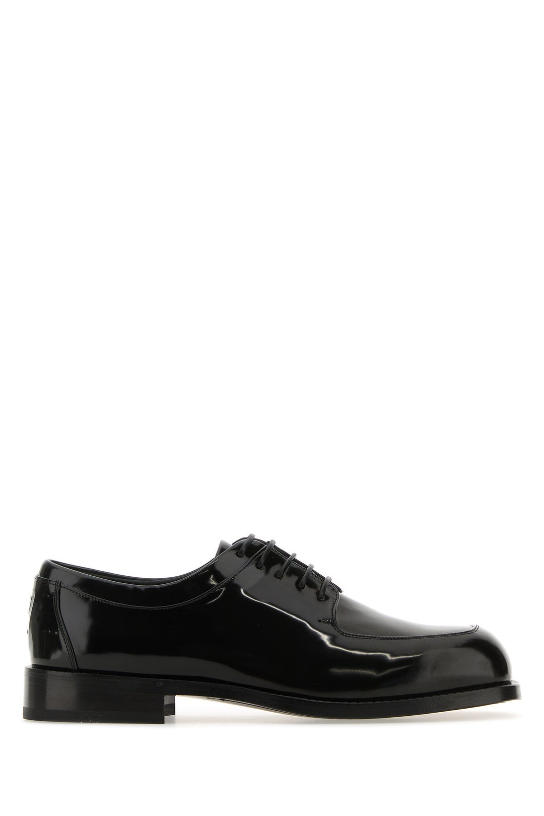 Black leather Dinamic lace-up shoes