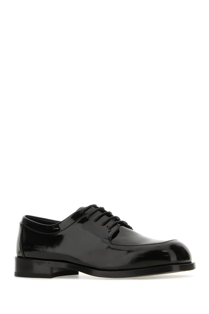 Black leather Dinamic lace-up shoes