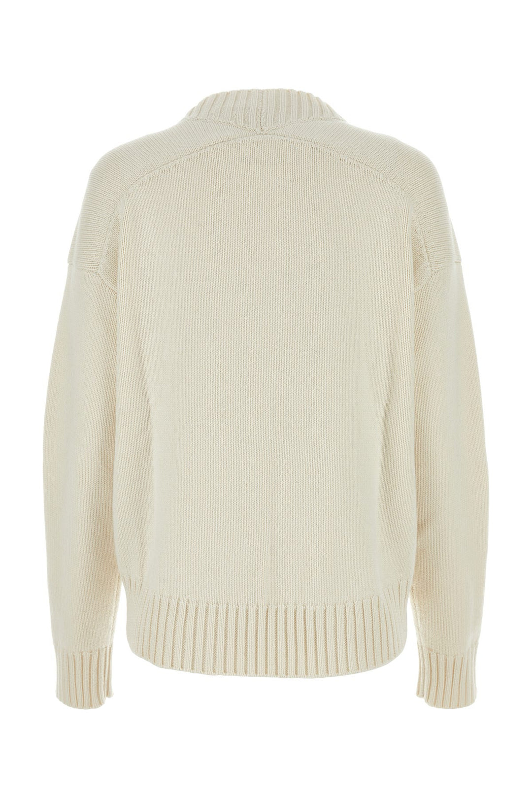 Ivory cashmere blend oversize sweater