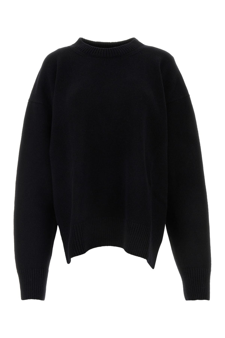 Black wool blend sweater