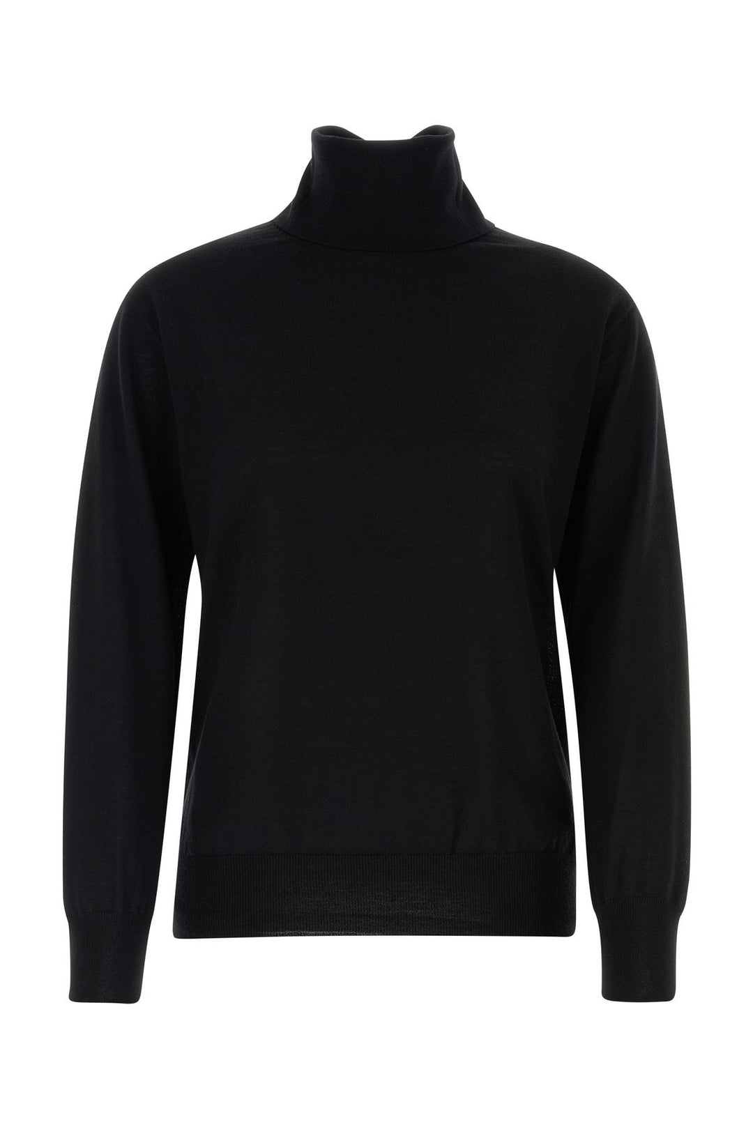 Black wool sweater