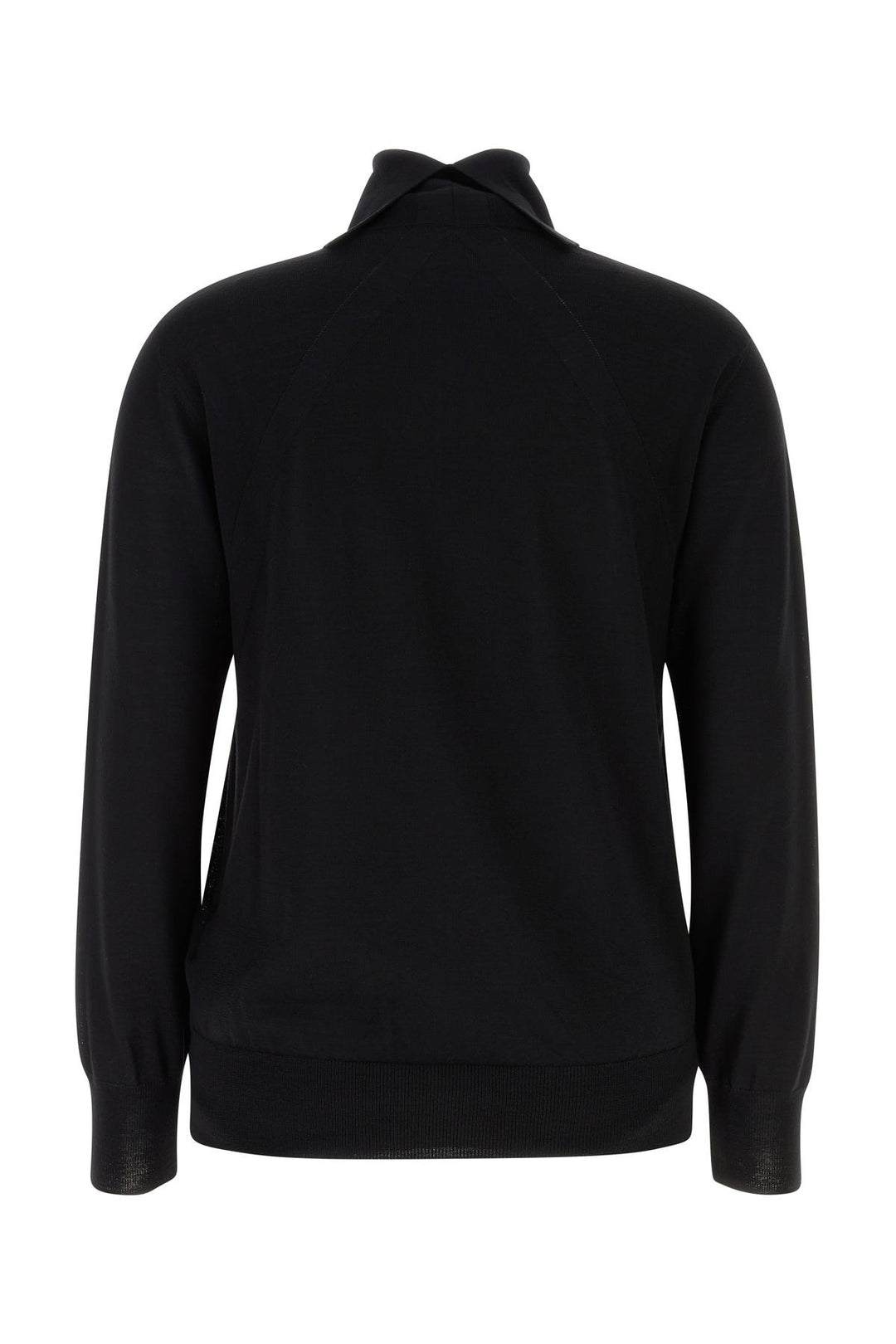 Black wool sweater