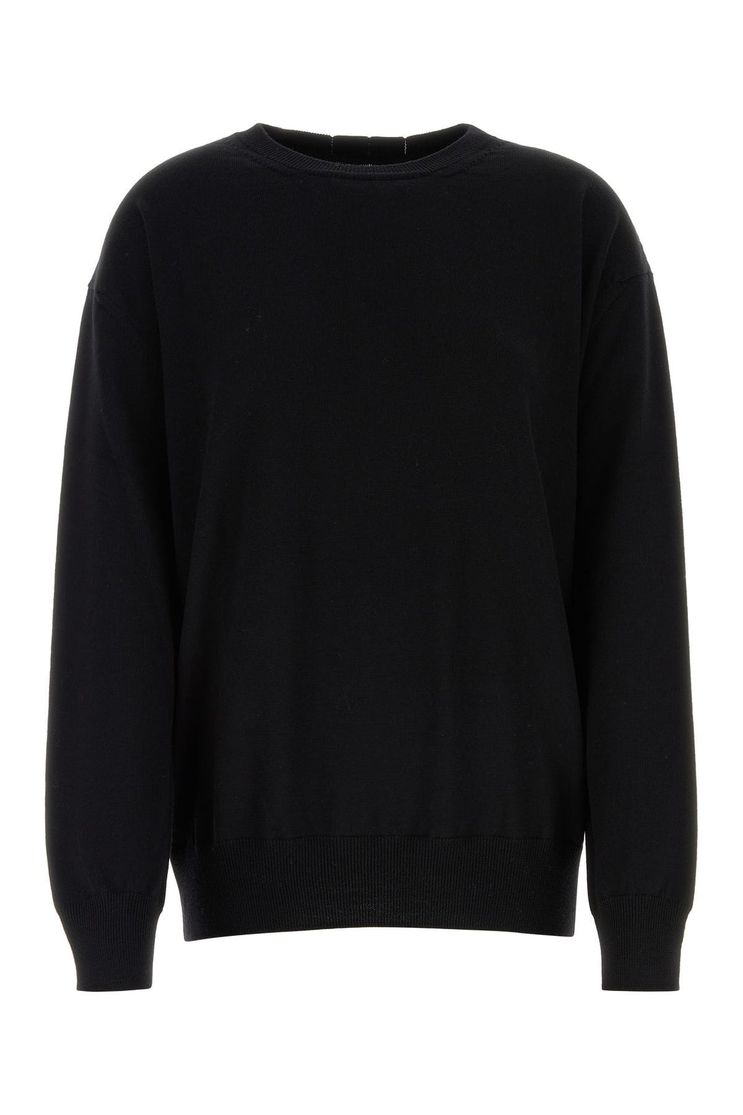 Black wool oversize sweater