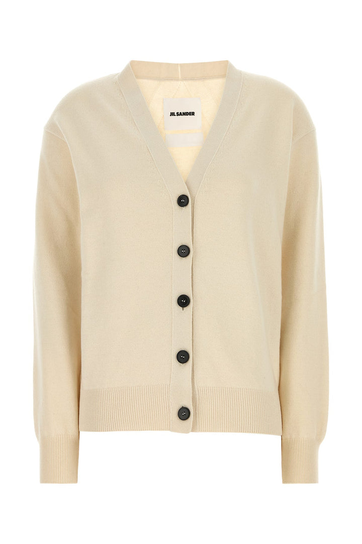 Ivory cotton blend cardigan