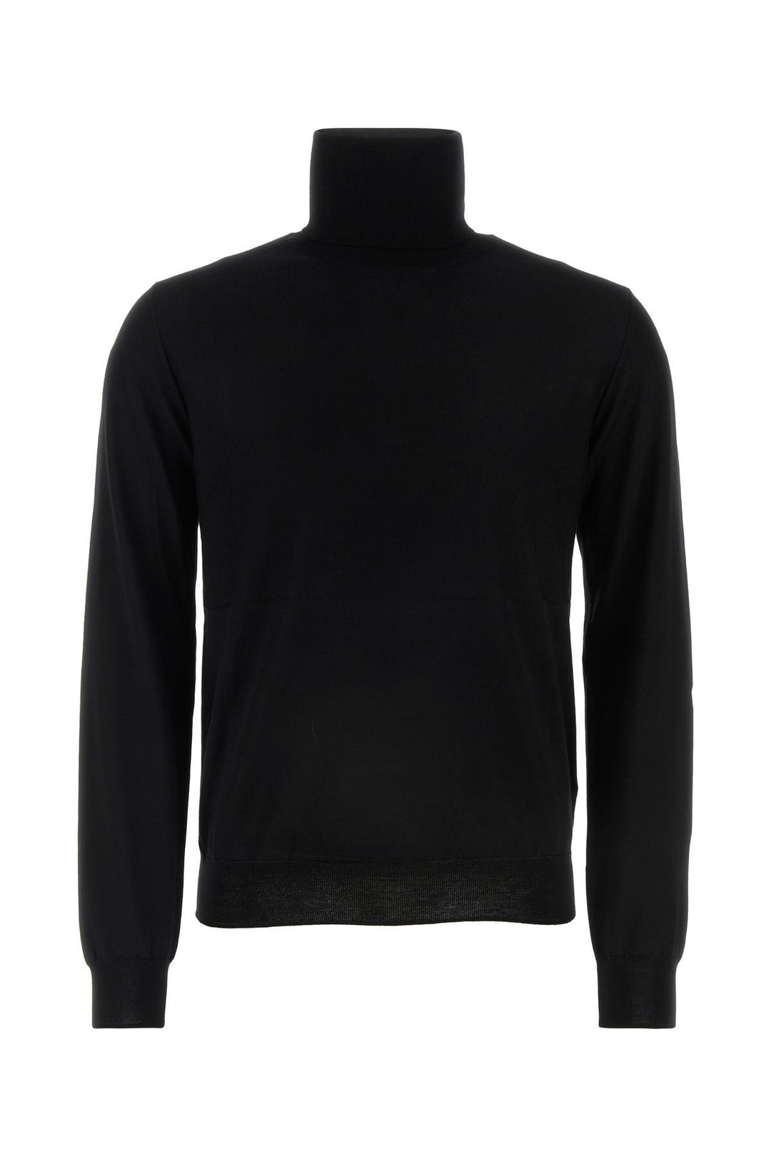 Black wool sweater