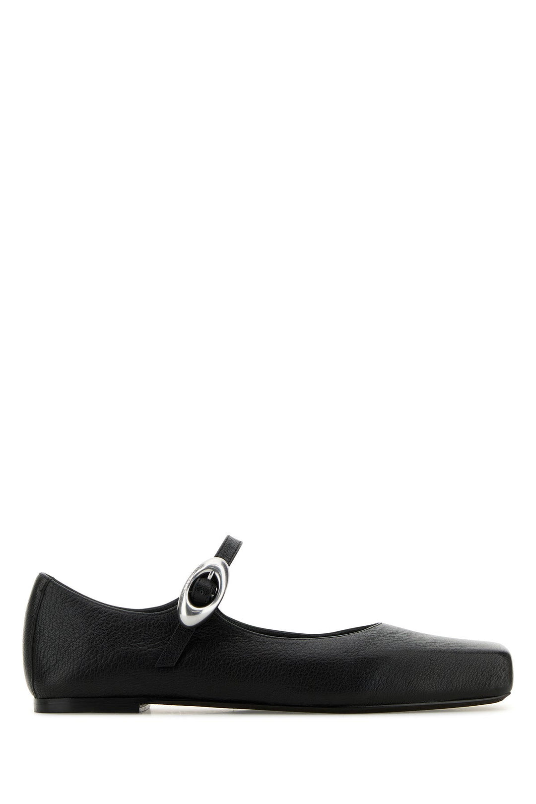 Black leather Mary Jane Billie ballerinas