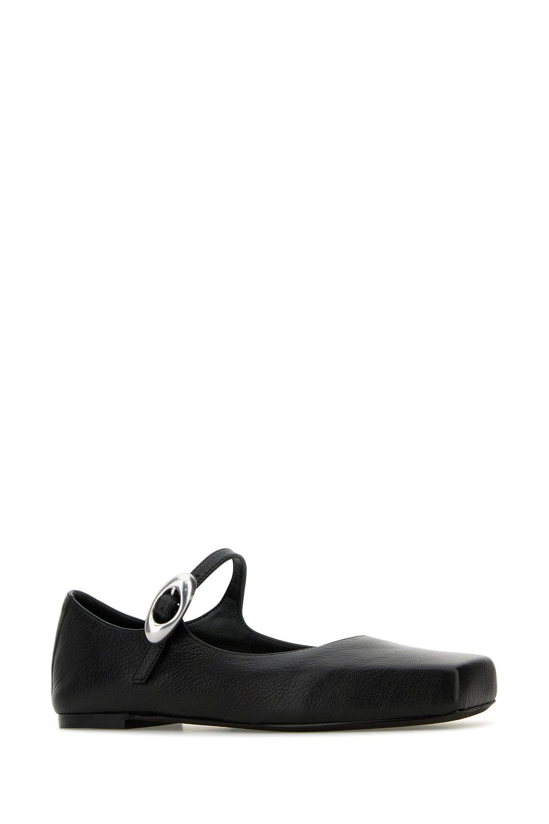 Black leather Mary Jane Billie ballerinas