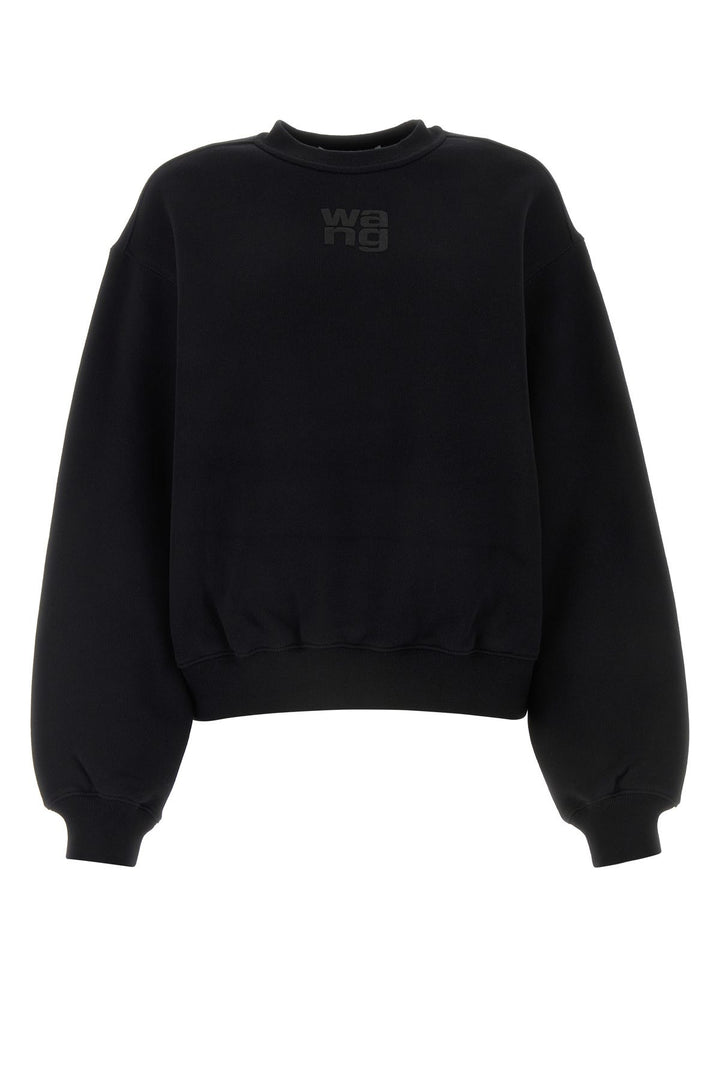 Black cotton sweatshirt