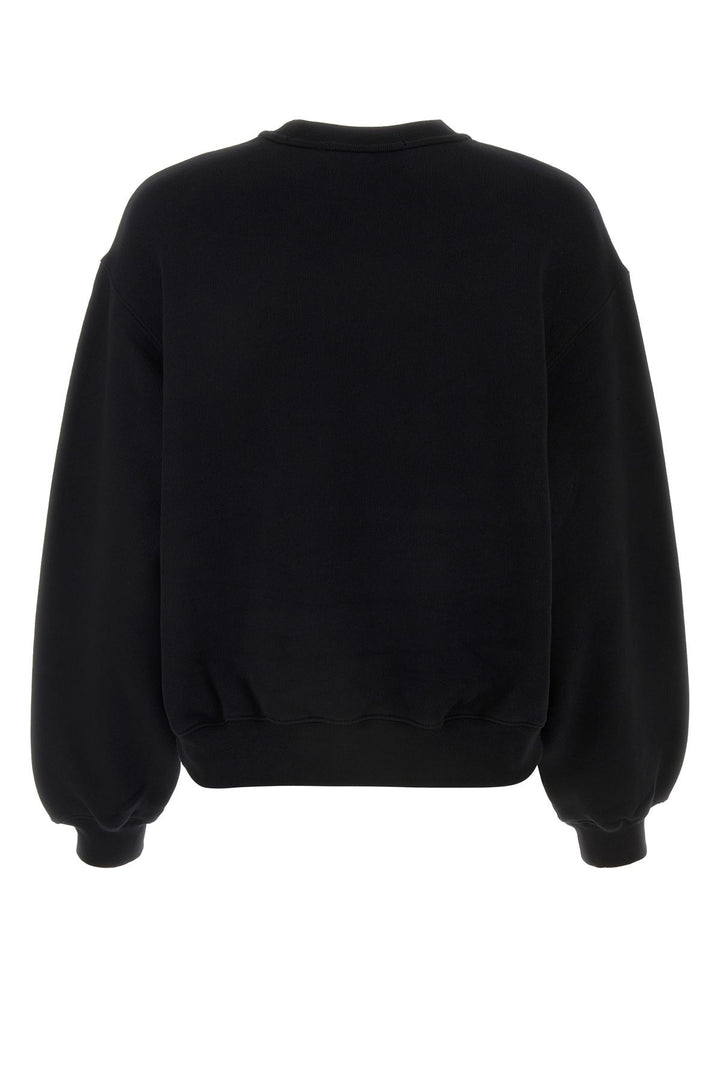 Black cotton sweatshirt