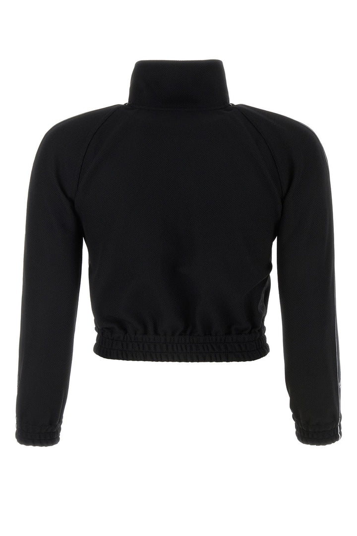 Black polyester sweatshirt