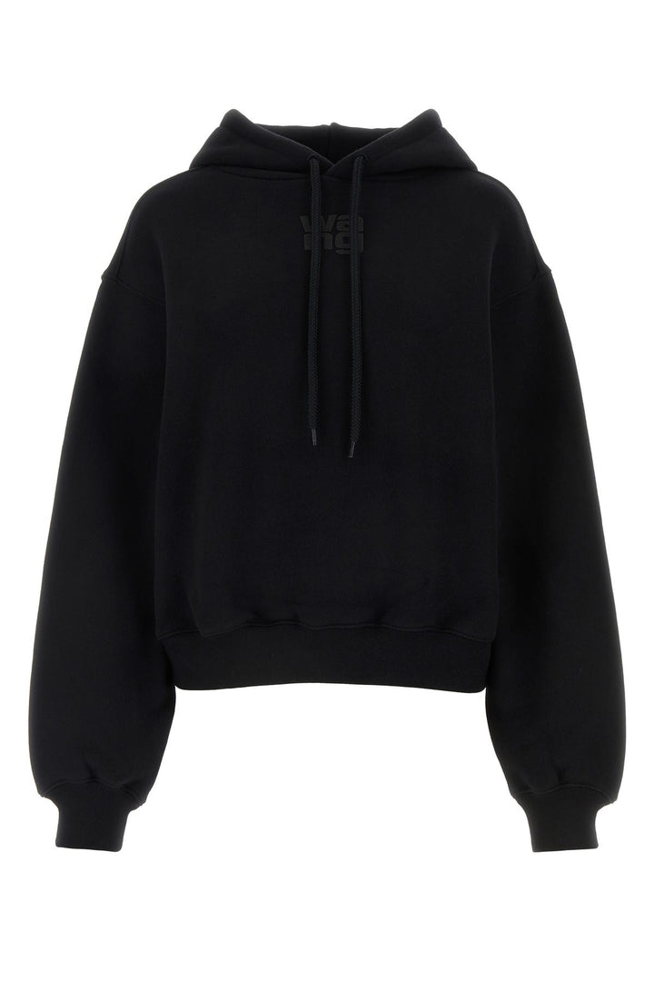 Black cotton sweatshirt