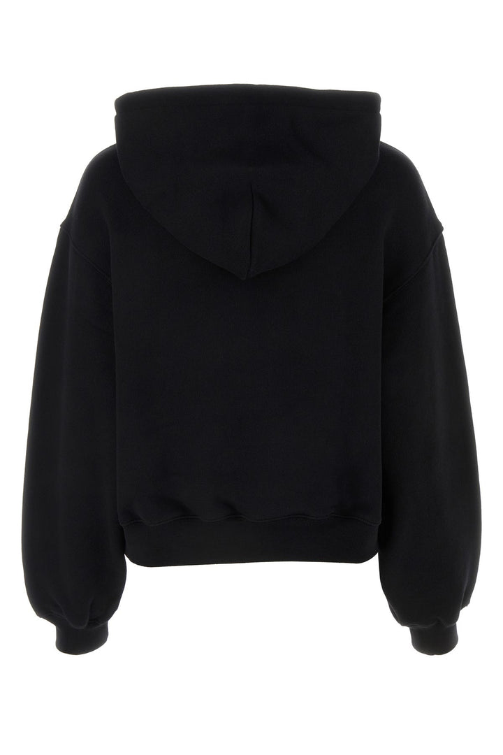 Black cotton sweatshirt