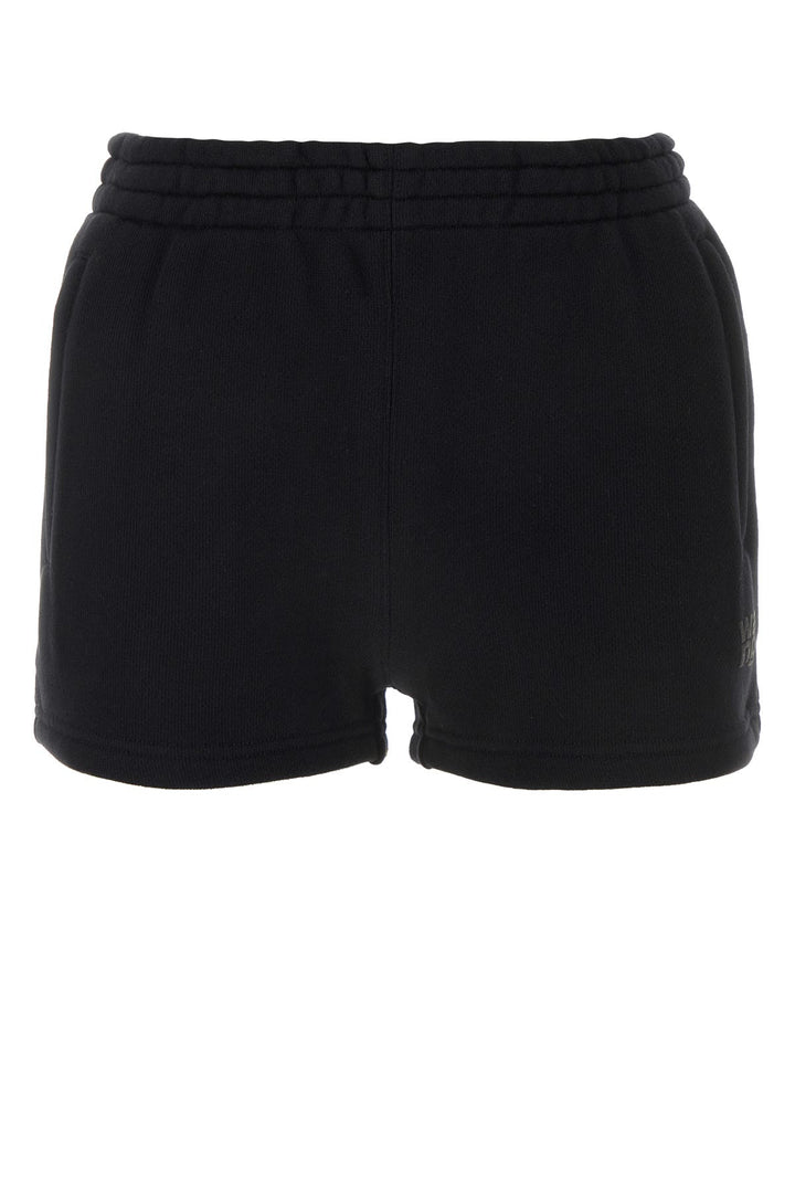 Black cotton shorts